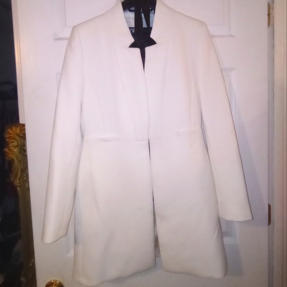 Zara Jackets & Coats Zara White Coat In Small Brand New As Is